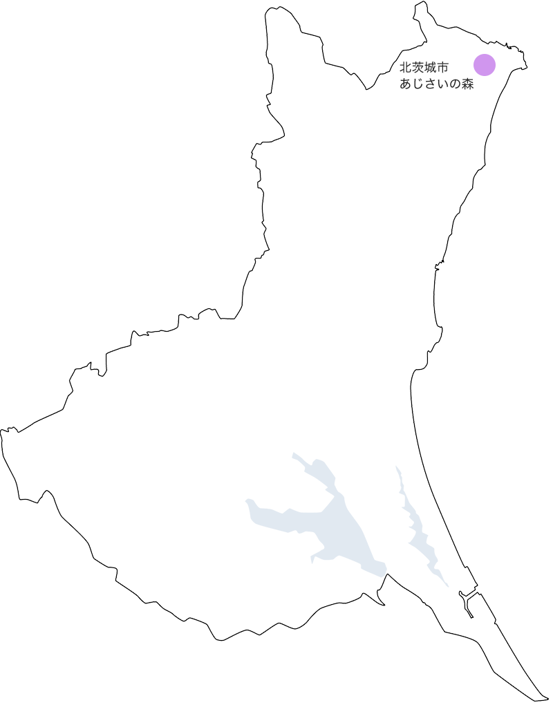 北茨城あじさいの森地図